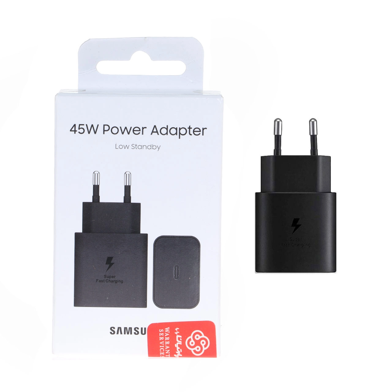 شارژر دیواری PD و فست تک پورت Samsung مدل EP-T4511 45W - مشکی (گارانتی پارتیان پایا) مجهز به فناوری GAN-NFC